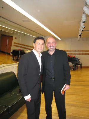 backstage with Mario Frangoulis