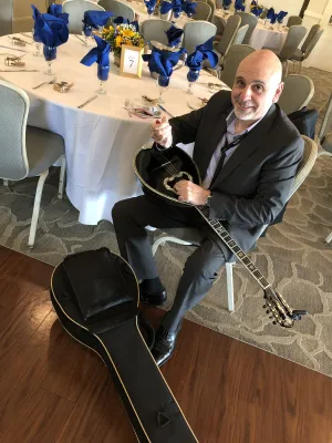 Tony being Tony, changing his pickup before a gig